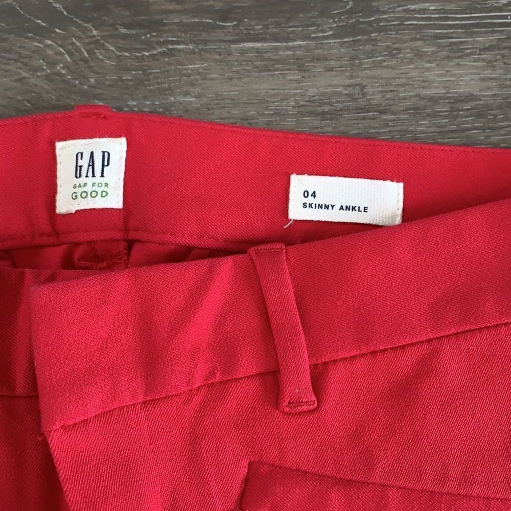 Gap sz4 Skinny Ankle Pants stretchy mid rise - Picture 2 of 6